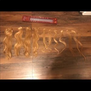 14” real hair clip-in extensions
